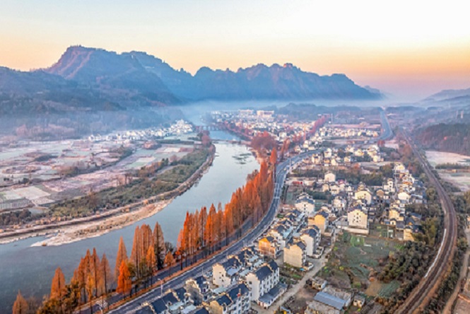 齐云山镇冬景美